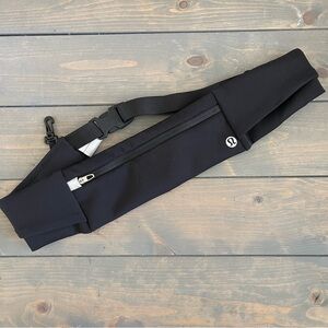 lululemon athletica black running belt bag